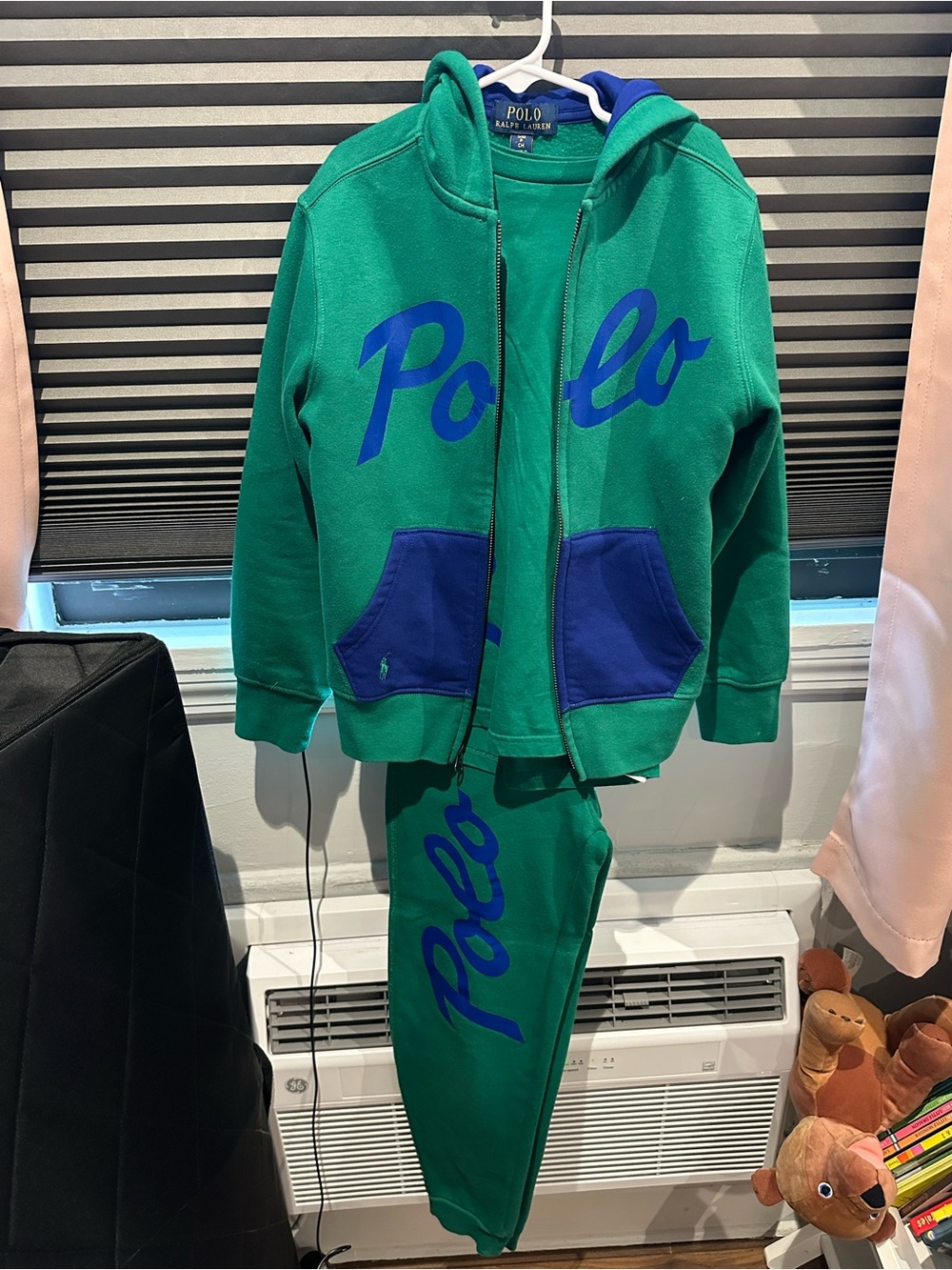 Cute Polo by Ralph Lauren boys Hoody, T & sweats 3 piece set perfect for fall